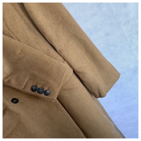 LOFT Zinnia Double Breasted Wool Cabana Brown Coat L - Picture 7 of 12